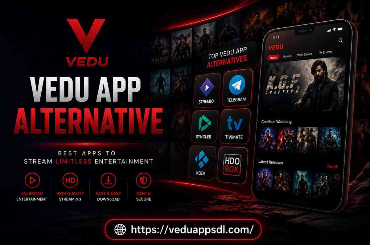 Best Vedu App alternatives featuring popular streaming apps with HD quality, fast downloads, secure access, and unlimited entertainment.